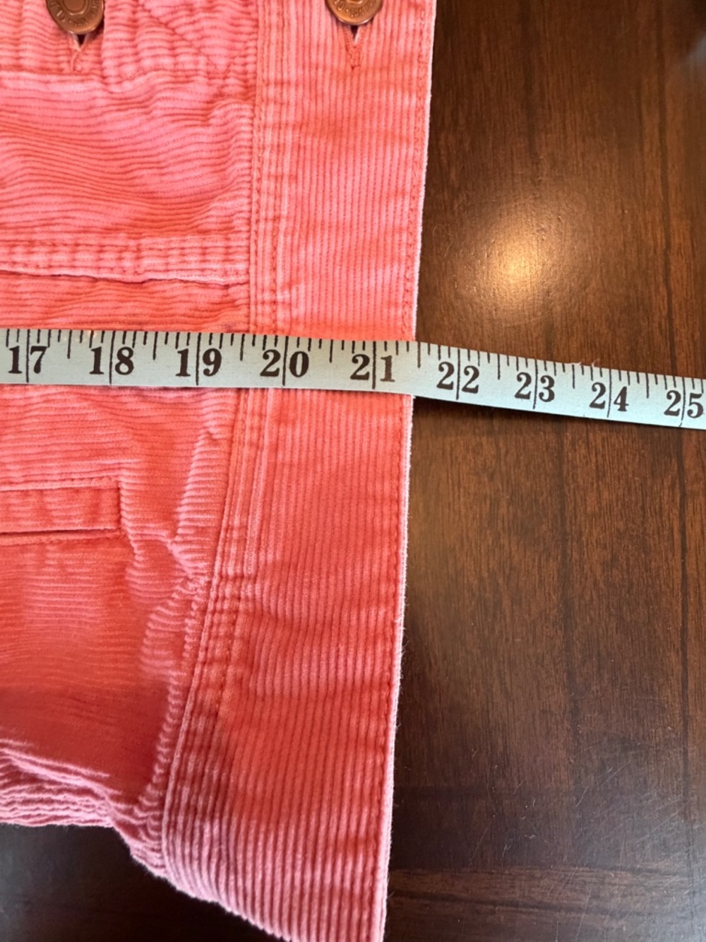 Old Navy Coral Pink Corduroy Jacket, button Front, Size Medium - Picture 5 of 13